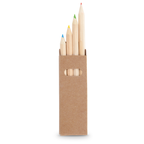 4 wooden pencils in a box - Image 1
